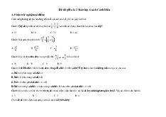TOP 8 đề thi giữa học kỳ 2 môn Toán lớp 6 năm học 2024 - 2025 | Bộ sách Cánh diều
