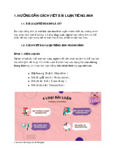 Hướng dẫn cách viết bài luận bằng tiếng anh môn Tiếng Anh   | Học viện Nông nghiệp Việt Nam