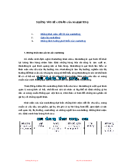 Tài liệu Marketing căn bản | Đại học Khoa học và Công nghệ Hà Nội