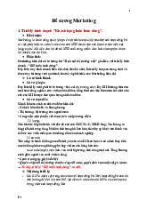 Chương trình ôn tập và phân tích thị trường | Marketing căn bản | Học viện Tài chính