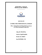 Giải quyết các vấn đề trong khách sạn năm sao với vai trò là một quản lý hay giám đốc | Bài tập lớn học phần An ninh, an toàn trong khách sạn, du lịch | Trường Đại học Phenikaa