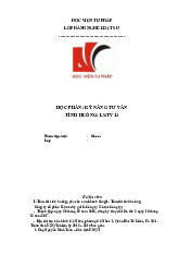 Tình huống LS.TV14 | Môn Tư vấn kỹ năng - Học viện Tư pháp