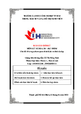 Báo cáo cuối kỳ chủ đề: Một ngày tham quan di tích lịch sử Dinh độc lập môn Kĩ năng làm việc nhóm | Đại học Công nghiệp Thực phẩm Thành phố Hồ Chí Minh