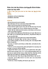 Phân tích bài thơ Nhàn của Nguyễn Bỉnh Khiêm chọn lọc hay nhất