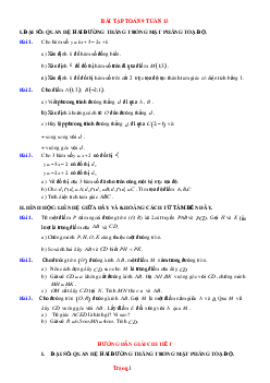 Bài tập toán 9 tuần 13 (có đáp án và lời giải chi tiết)