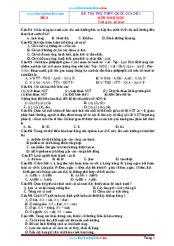 TOP 4 bộ đề luyện thi tốt nghiệp THPTQG 2021 môn sinh học bộ 2 (có đáp án và lời giải chi tiết)