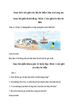 Soạn bài Cuộc giải cứu bên bờ biển trang 133 | Tiếng việt lớp 2 | Chân trời sáng tạo