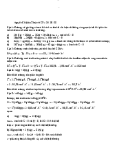 Bài tập Hóa chương 2 - Hóa Đại cương 2 | Trường Đại học Khoa học Tự nhiên, Đại học Quốc gia Thành phố Hồ Chí Minh