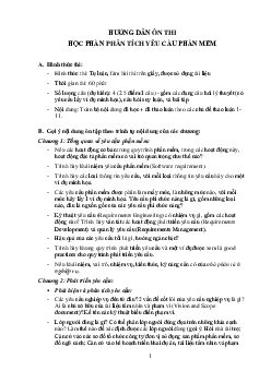 Hướng dẫn ôn thi học phần phân tích yêu cầu phần mềm | Học viện Nông nghiệp Việt Nam