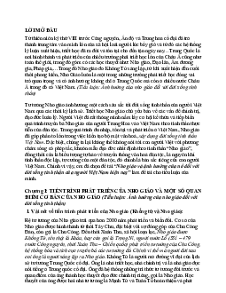 Tiểu luận "Ảnh hưởng của Nho giáo đối với đời sống tinh thần"