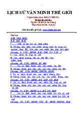 Giáo trình Môn Lịch sử văn minh thế giới | Đại học Văn hóa Hà Nội