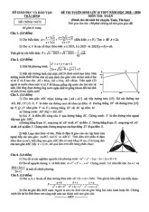 Đề tuyển sinh lớp 10 môn Toán (chuyên) năm 2025 – 2026 sở GD&ĐT Thái Bình