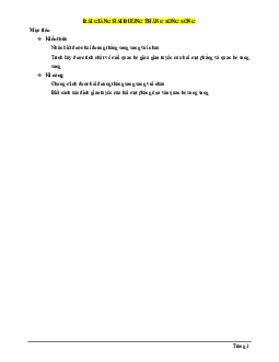 Bài giảng hai đường thẳng song song