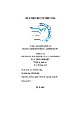 Báo cáo sản phẩn dự án học phần chương trình và chiến dịch: Truyền thông bảo về môi trường mặc Xinh - Sống đẹp