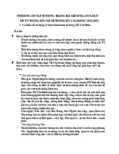 Nội dung ôn tập kiểm tra tự luận Môn Tư tưởng Hồ Chí Minh | Đại học Khoa học và Công nghệ Hà Nội
