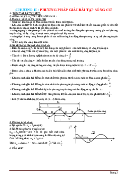 Phương pháp giải bài tập sóng cơ và sóng âm lý 12 (có lời giải)