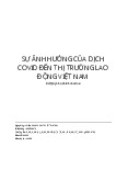 Sự ảnh hưởng của Covid tới hoạt động lao động thị trường VN  - Tài liệu tham khảo | Đại học Hoa Sen