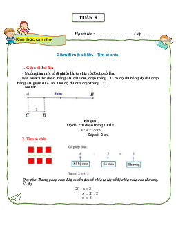 Phiếu bài tập cuối tuần Toán lớp 3 - Tuần 8 (nâng cao) |  Cánh Diều