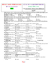 Đề Môn Anh Ôn Thi Tốt Nghiệp Năm 2024 Bám Sát Minh Họa Giải Chi Tiết-Đề 18