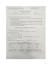 Đề thi hết môn học kì 1 Hóa phân tích năm học 2025-2026  - trường đại học Khoa học tự nhiên – Đại học quốc gia hà nội.