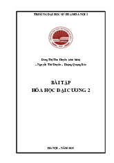 Tóm tắt lý thuyết và bài tập Hóa học đại cương 2 | Trường Đại học Sư Phạm Hà Nội 2