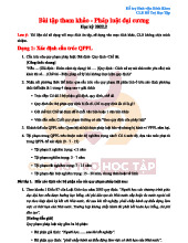 Bài tập tham khảo - Pháp luật đại cương | Đại học Bách Khoa Hà Nội