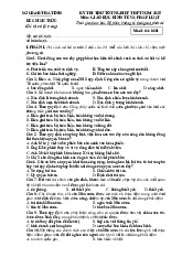 Đề thi thử tốt nghiệp THPT 2025 môn Giáo dục Kinh tế và Pháp luật Sở GD&ĐT Hà Tĩnh