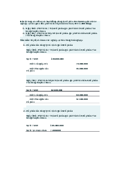 Bài tập  chương 8  - Nguyên lý kế toán | Đại học Kinh Tế Quốc Dân