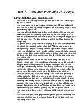 Bài thảo luận Pháp luật đại cương | Đại học Nội Vụ Hà Nội