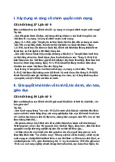 Giải SGK  Lịch Sử 9 Cánh diều Bài 12: Việt Nam trong những năm đầu sau Cách mạng tháng Tám năm 1945
