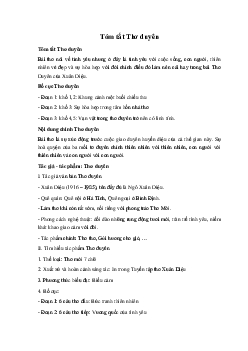 Tóm tắt Thơ duyên Ngữ Văn 10 sách Chân Trời Sáng Tạo