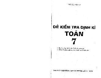 Đề giữa kì 1 Toán 7 năm 2023 – 2024 trường THCS Điện Biên – TP HCM