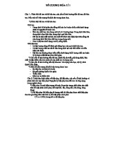 ĐỀ CƯƠNG HÓA LÍ 1 - Tổng hợp khái niệm và hiện tượng hấp phụ trong dược học