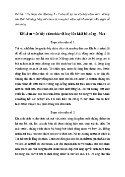 Văn mẫu lớp 7: Kể lại sự việc bầy chim chìa vôi bay lên khỏi bãi sông trong truyện Bầy chim chìa vôi | Kết nối tri thức