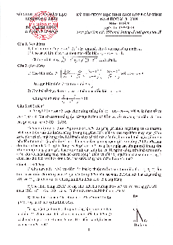 Đề thi chọn học sinh giỏi Toán 9 cấp tỉnh năm 2018 – 2019 sở GD&ĐT Đồng Tháp