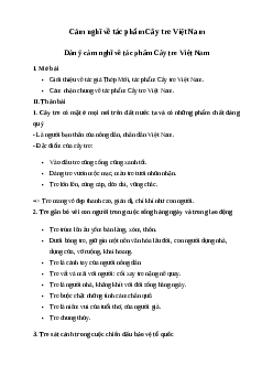Văn mẫu lớp 6: Cảm nghĩ về tác phẩm Cây tre Việt Nam của Thép Mới | Kết nối tri thức