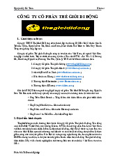 Phân Tích Chi Tiết Hoạt Động & Cấu Trúc Công Ty Cổ Phần THGDD | Nguyên lý kế toán | Đại học Kinh tế - Đại học Đà Nẵng