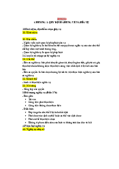 Tài liệu ôn tập Luật dân sự  | Trường đại học Lao động - Xã hội