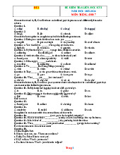 Bộ Đề Kiểm Tra Giữa Kỳ 1 Tiếng Anh 7 Global Success 2025-2026 Có Đáp Án