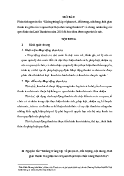 Phân tích nguyên tắc: “Không trùng lặp về phạm vi, đối tượng, nội dung, thời gian thanh tra giữa các cơ quan thực hiện chức năng thanh tra” học phần Luật hành chính