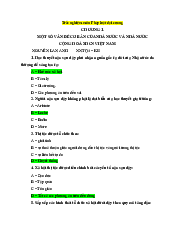 Trắc nghiệm 3 chương đầu môn Pháp Luật Đại Cương | Đại Học Hà Nội