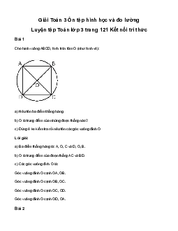 Giải Toán 3 Bài 79: Ôn tập hình học và đo lường | Kết nối tri thức