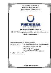 Ảnh hưởng của phong cách lãnh đạo đến hành vi tổ chức tại các siêu thị Winmart Hà Đông | Bài tập tiểu học phần Hành vi tổ chức | Trường Đại học Phenikaa