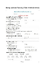 Bài tập cuối tuần Toán lớp 2 Kết nối tri thức học kì 2 có đáp án