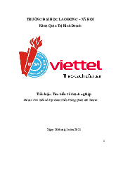 Tiểu luận: Tìm hiểu về doanh nghiệp - Quản trị kinh doanh | Trường Đại học Lao động - Xã hội