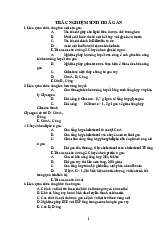 Trắc nghiệm hoá sinh lâm sàng - Gan