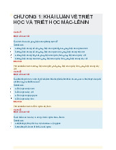 TOP câu hỏi trắc nghiệm Chương 1 Môn Triết học Mac-Lenin | Đại học Công Nghệ Đông Á