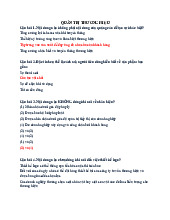 Câu hỏi ôn tập có đáp án Môn Quản trị thương hiệu 1 | Đại học Sư phạm Kỹ thuật Thành phố Hồ Chí Minh