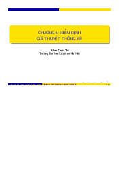 Chương 4. Kiểm định giả thuyết | Đại học Sư Phạm Hà Nội