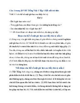 Giải VBT Tiếng Việt 3 trang 28, 29 Bài 13: Bàn tay cô giáo | Kết nối tri thức